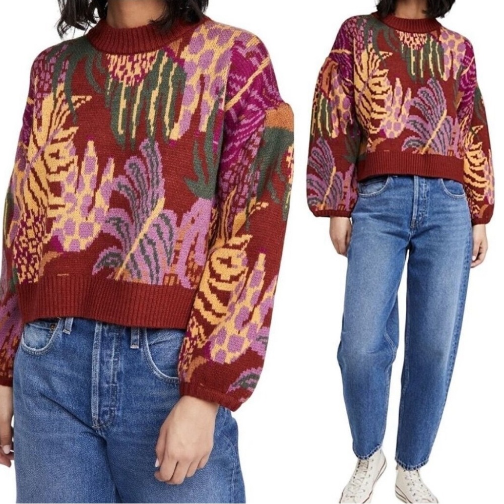 Farm rio jungle print sweater